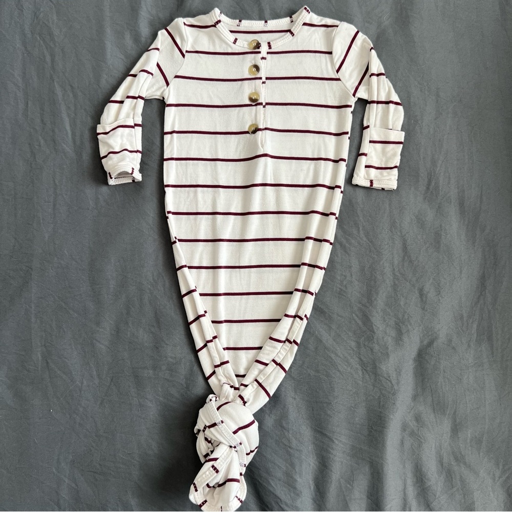 Striped 3-6M Gown Lou Lou and Company